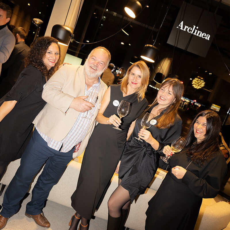 Arclinea store opening stork