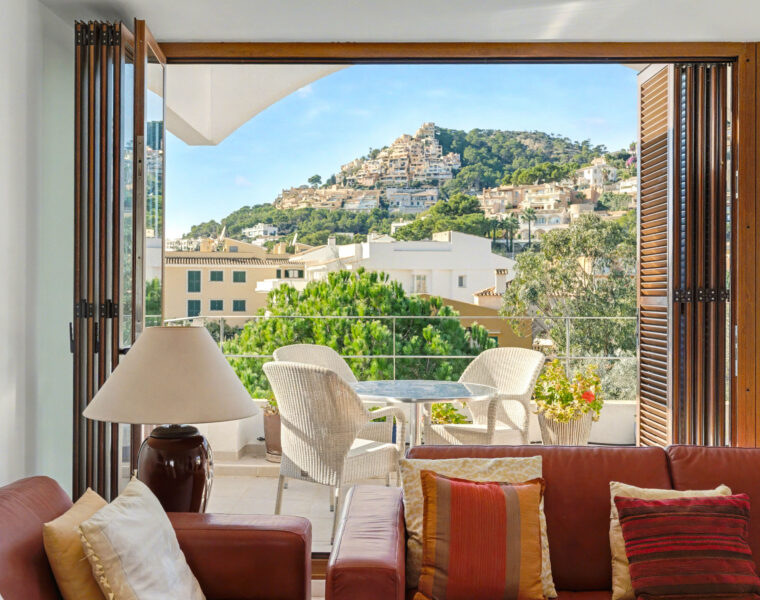 Penthouse apartment for sale rooftop terraces harbour views port d’andratx