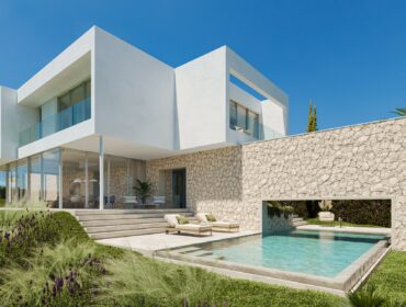 Contemporary four-bedroom villa with private pool in cala vinyes