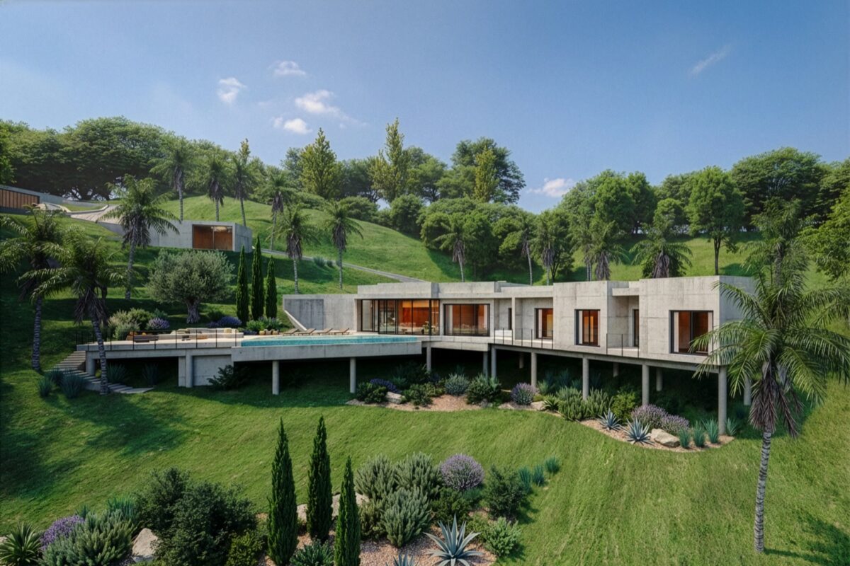 Proyecto con vistas al mar de villa en venta en Bendinat