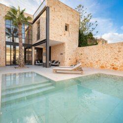 Exquisite contemporary sanctuary with rooftop pool and sauna for sale in santanyí