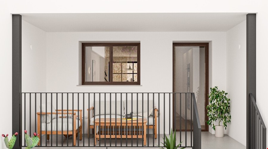 Moderna casa de tres dormitorios con aparcamiento privado en venta en Sóller
