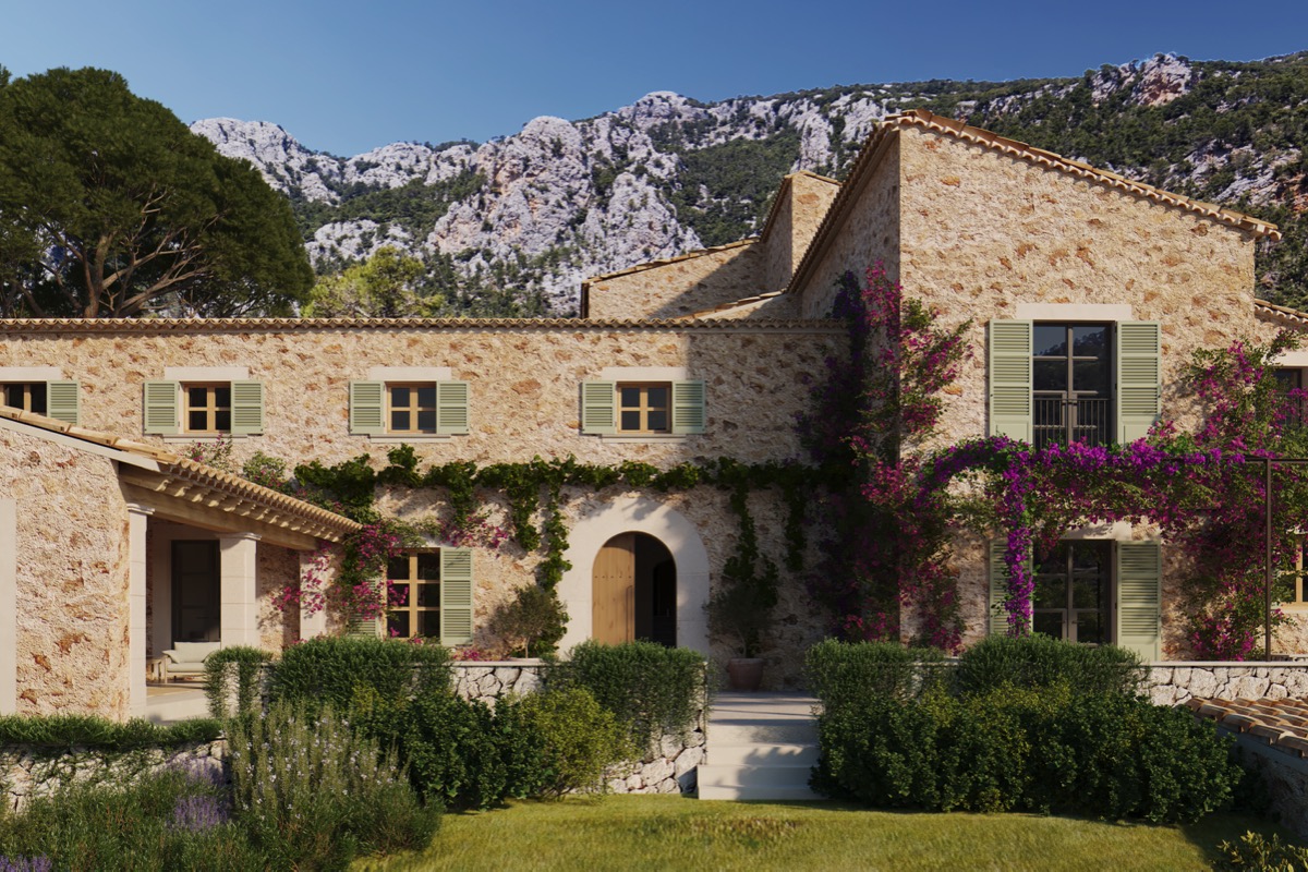 Finca histórica de montaña con extensos terrenos y molino de aceite en venta en Orient, Alaró